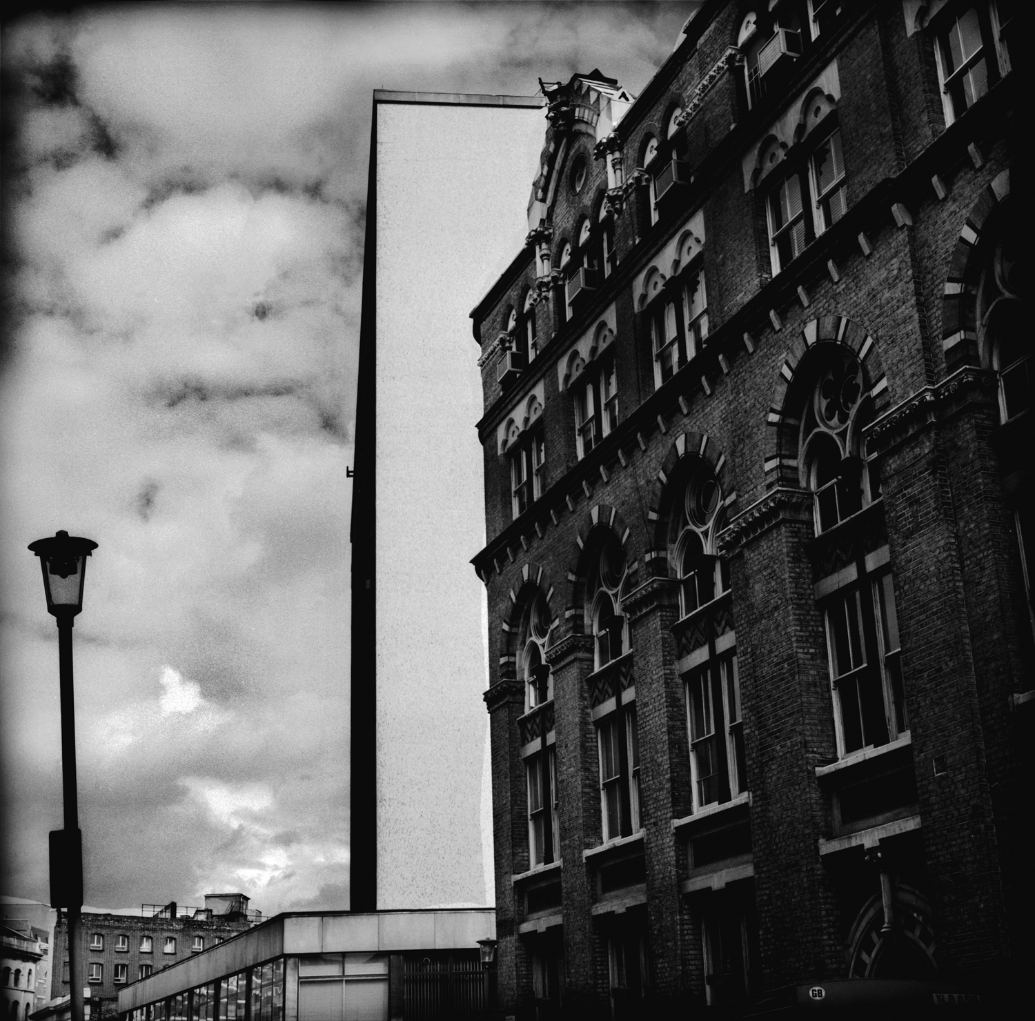 13. lamp and buildings, London
