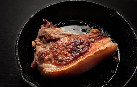 9 pork loin chop on the bone